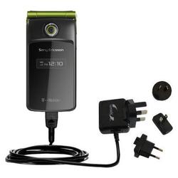 Gomadic International Wall / AC Charger for the Sony Ericsson TM506 - Brand w/ TipExchange Technolog