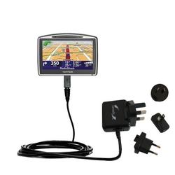 Gomadic International Wall / AC Charger for the TomTom GO 630 - Brand w/ TipExchange Technology