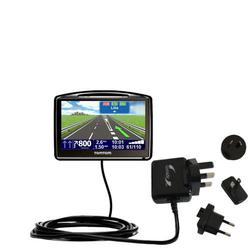 Gomadic International Wall / AC Charger for the TomTom GO 730 - Brand w/ TipExchange Technology