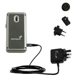 Gomadic International Wall / AC Charger for the TomTom MKII Wireless GPS Receiver - Brand w/ TipExch
