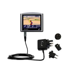 Gomadic International Wall / AC Charger for the TomTom ONE Regional 22 - Brand w/ TipExchange Techno