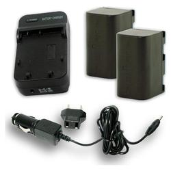 Accessory Power JVC BN-VF808U / BN-VF815 Equivalent AA-VF8U Charger and Battery 2-Pack for GZ-HD30 GZ-HD40