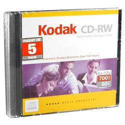 KODAK 5 PACK CD-RW 4X/12X NIC