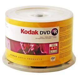 KODAK 50 PACK DVD-R 16X SPINDLE NIC