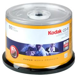 KODAK Kodak 52x CD-R Media - 700MB - 120mm Standard - 50 Pack Spindle