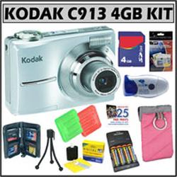 KODAK Kodak Easyshare C913 9.2MP Digital Camera Plus 4GB Deluxe Accessory Kit