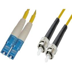 CTCUnion LC/UPC to ST/UPC duplex single-mode 9/125 fiber patch cord, 1m length