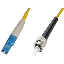 CTCUnion LC/UPC to ST/UPC simplex single-mode 9/125 fiber patch cord, 1m length