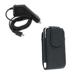 Eforcity LEATHER PHONE CASE POUCH / Car Automobile CHARGER FOR LG ENV2 VX9100