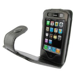 Eforcity Leather Case w/ Belt Clip for Apple 3G iPhone, Black by Eforcity