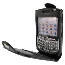 Eforcity Leather Case w/Cover for Blackberry Curve 8300, Black by Eforcity
