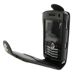 Eforcity Leather Case w/Cover for Blackberry Pearl 8100, Black by Eforcity