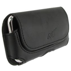 Eforcity Leather Case w/ Magnetic Flap for Apple 3G iPhone, Black by Eforcity