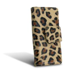 Eforcity Leather Protective Carrying Case for iPod Gen4 Nano, Light Brown Leopard by Eforcity