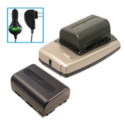 Eforcity Li-ion Battery and Charger Set for Sony NP-FM50 / NP-FM55H