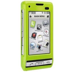 Wireless Emporium, Inc. Lime Green Snap-On Rubberized Protector Case w/Clip for LG Dare VX9700