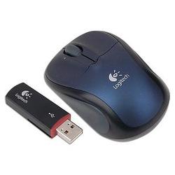 Logitech V220 Wireless Optical Mouse (Blue)