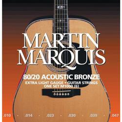 Martin Strings M1000 Marquis Bronze 6-String Acoustic Guitar Strings