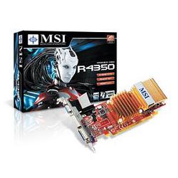 MSI COMPUTER MSI Radeon HD 4350 Graphics Card - ATi Radeon HD 4350 600MHz - 512MB GDDR2 SDRAM 64bit - PCI Express 2.0 x16 - Retail