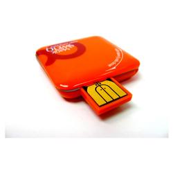 Cyanics Magic Swing Alpha Micro SD and T Flash Card Reader (Orange)