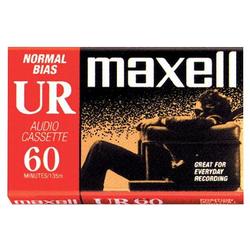 Maxell UR Type I Audio Cassette - 8 x 60Minute - Normal Bias (UR-60/8)