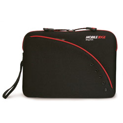 Mobile Edge SlipSuit - Black/Red 10 - Ultra Portable Neoprene Sleeve- Holds 10 Netbooks- Lifetime Warranty