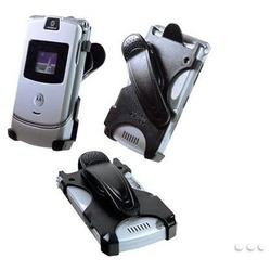 MyCellAccessory Motorola Razor Razr V3 V3e V3m V3a V3i Face Out Black Holster Belt Clip Case