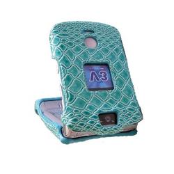 Emdcell NEW Leather Case Cover For Motorola RAZR V3 V3a V3c V3m Teal
