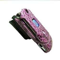 Emdcell NEW Leather Case Cover w/clip For Motorola RAZR V3 V3a V3c Lavender