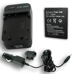 Accessory Power NIKON EN-EL8 Equivalent OEM MH-62 Charger & Battery Combo for Many Coolpix Digital Cameras
