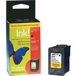 Nukote Nu-kote No. 27 Black Ink Cartridge For HP Deskjet 3320 and 3550 Printers - 220 Pages - Black
