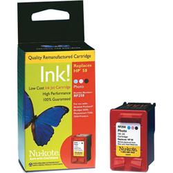 Nukote Nu-kote No. 58 Color Ink Cartridge For HP DeskJet 5550 Printer - 125 Pages - Color