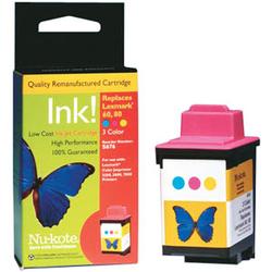 Nukote Nu-kote Tri-color Ink Cartridge For Lexmark Jetprinter 3200, 5000 and 7000 Printers - 275 Pages - Cyan, Magenta, Yellow