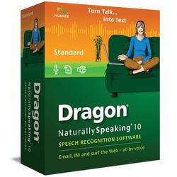 NUANCE COMMUNICATIONS Nuance Dragon NaturallySpeaking v.10.0 Standard - Mini Box - PC