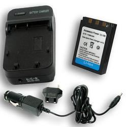 Accessory Power OLYMPUS LI-10B / LI-12B Equivalent Charger & Battery for Select Stlyus D / C Series Digital Cameras