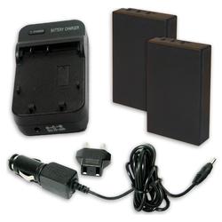 Accessory Power Olympus BLS1 Equivalent PS-BCS-1 Charger & Battery 2-Pack for EVOLT E-420 E-400 E-410 E-410 Models