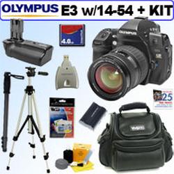 Olympus Evolt E-3 10.1MP Digital SLR Camera with Mechanical Image Stabilization w/14-54mm f/