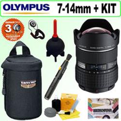Olympus Zuiko 7-14MM F/4.0 Aspherical Super ED Lens + Deluxe Accessory Kit W/3 Year Extended Warrant