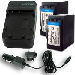 Accessory Power PANASONIC CGA-D54 CGR-D54 Equivalent Charger & Battery 2-PK Combo for CGR-D120 CGP-210 & More
