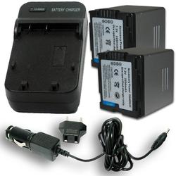 Accessory Power PANASONIC CGA-DU21 Equivalent PV-DAC06 Charger & Battery 2-PK Combo for DZ / VDR Series Camcorders