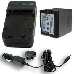 Accessory Power PANASONIC CGA-DU21 Equivalent PV-DAC06 Charger & Battery Combo for Many DZ / VDR Series Camcorders