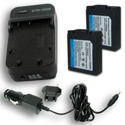 Accessory Power PANASONIC CGR-S006 / CGR-S006A / 1B Equivalent DE-993 Charger & Battery 2-Pk Combo for Lumix Cameras