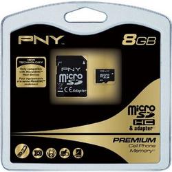 PNY MEMORY PNY 8GB microSD High Capacity (microSDHC) Card - Class 4 - 8 GB