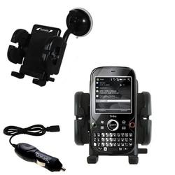 Gomadic PalmOne Palm Treo Pro Flexible Auto Windshield Holder with Car Charger - Uses TipExchange