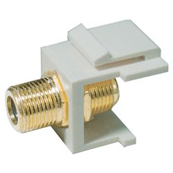 Petra Gold F-connector Modular Insert - Video Connector - F-connector