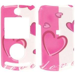 Wireless Emporium, Inc. Pink Hearts Snap-On Protector Case Faceplate for LG Chocolate 3 VX8560