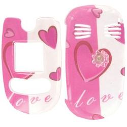 Wireless Emporium, Inc. Pink Hearts Snap-On Protector Case Faceplate for LG VX8350