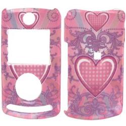 Wireless Emporium, Inc. Pink Polka Dot Heart Snap-On Protector Case Faceplate for LG Chocolate 3 VX8560