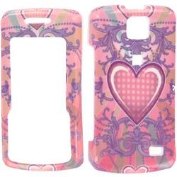 Wireless Emporium, Inc. Pink Polka Dot Hearts Snap-On Protector Case Faceplate for LG Venus VX8800