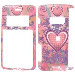 Wireless Emporium, Inc. Pink Polka Dot Hearts Snap-On Protector Case Faceplate for LG enV2 VX9100
